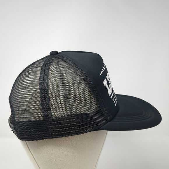 The Legend Has Retired Snapback Trucker Hat Black One Size Mesh Back - Picture 5 of 8